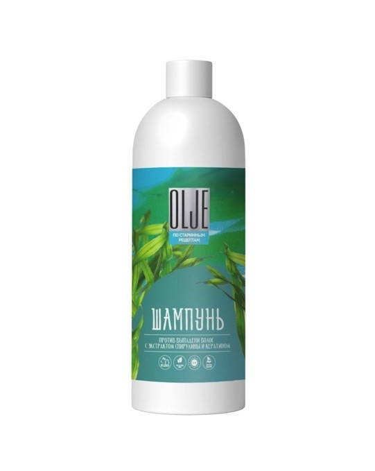 OLJE / Натуральный шампунь против выпадения волос с экстрактом концентрата спирулины и кератина 1000 мл в Рязани