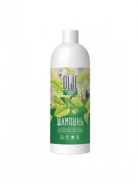 OLJE Натуральный шампунь для сухих волос с экстрактом березовых почек и кератином 1000 мл в Рязани