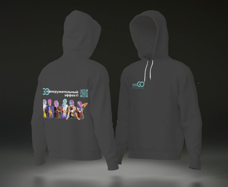 Худи с логотипом Dctr.Go в Рязани