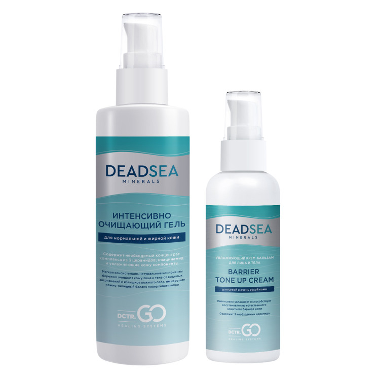 Dctr.Go Набор очищающий гель 250 мл и увлажняющий крем для лица с церамидами 100 мл в Рязани